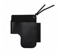 Jiuvaso Etui Ceinture Cuir Vachette Pochette Outils Organiseur Utility Porte Lampe Clip Métal Construction Solide Format Léger Adapté au Travail Quotidien Activités Extérieures, Noir