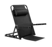 Jiuvaso Fauteuil Relax Pliant Compact Meuble | Structure Métallique Robuste, Fauteuil Inclinable Doier Réglable, Rembrré, pr Chambre, Dortoir, Étudiants, Noir