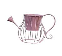 Jiuvaso Flower Pot Planter Vase Décoratif Fer Ancien Panier à Plantes Ornement Charmant Adapté pour Terrasse Maison Chaleureuse, Rose
