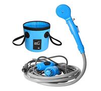 Jiuvaso Kit de Chauffante électrique Portable 12V pour Camping, Bleu