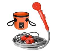 Jiuvaso Kit de Chauffante électrique Portable 12V pour Camping, Orange