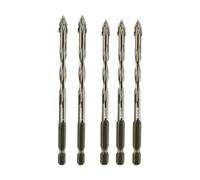 Jiuvaso Lot de 5 Forets Excentriques à Quatre pour Béton, Métal et Brique
