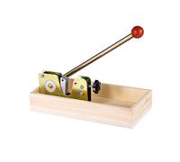Jiuvaso Macadamia Ouvre-noix Décortiqueur pour Noix avec Fonction Réglable Poignées Confortables Boîte Rangement Bois Adapté à Utilisation Domestique Bureau F, style B