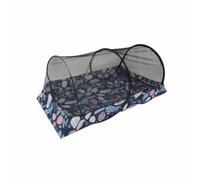 Jiuvaso Moustiquaire Portable Tente Moustiquaire Lit Moustiquaire Cloche Moustiquaire Autoportante Maille Noire Polyester Cadre Fibre de Verre Ouverture, Style to 1