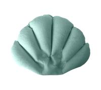 Jiuvaso Oreiller de Bain Gonflable Étanche avec Ventouse Coussin Appui-tête Soutien Nuque Accessoire Portable pour Baignoire Convient à Relaxation Maison Spa, Bleu Vert