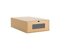 Jiuvaso Organisateur de Bottes épais, Présentoir Empilable, Porte-Chaussures, Tiroir Coulissant Anti-poussière, Boîte de Rangement pour Chaussures à Placer So