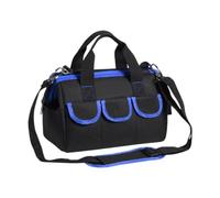 Jiuvaso Organisateur Pochette Sac Outils Sac de Transport Large Compartiment Sac Étanche En Tissu Oxford Résistant avec Poches Multiples Adapté Au Bricolage A, Bleu