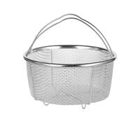 Jiuvaso Passoire Panier Ustensile Cuisine Inoxydable avec Poignées Isolantes et Pieds surélevés pour Lavage Égouttage Cuisson Adapté à La Famil, 20 cm de diamètre