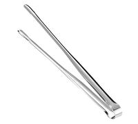 Jiuvaso Pince de Cuisine Pince Alimentaire Pince Cuisson Pince à en Acier Inoxydable Adaptée à la Cuisine Grillades Restauration Pâtisserie, Argent M