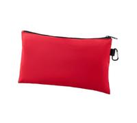 Jiuvaso Pochette Petite avec Fermeture Éclair Sac Organisateur Outil Étanche Utilitaire En Oxford pour Stocker Accessoires Outils et Articles Essentiels 32cmx, Rouge