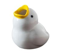 Jiuvaso Porte-brosses à Dents Canard Céramique Support de Brosses à Dents Statue Créative Rangement Accessoires Décoratifs Animal Décoration Tableau, Blanc Regard vers le haut