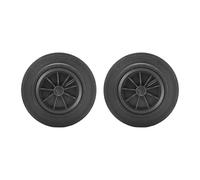 Jiuvaso Poubelle Pièces de Rechange 10PC Couvercle Charnières 100/120/240 L Facile à Installer Remplacement Poubelle Réparation Robuste Arbre de Roue, Roues épaisses
