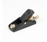 Jiuvaso Rabot de Bloc Mini Aluminium Alliage CNC Rabot à Main Rabot de Finition Plane à Faible Angle Réglage Micrométrique, Mini 92x34x52mm, Lame 22mm, Rabot À Faible Angle Mini, Noir