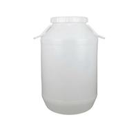 Jiuvaso Réservoir d'eau Robuste | Soli, Fût Rond Stockage Alimentaire, Ergonomique, Fût en Plastique HDPE Poignées Latérales, 100L, Style E