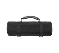 Jiuvaso Sac Enroulable Sac de Transport Outils avec Poches Multiples Fermetures Éclair Poignée Confortable Tissu Oxford Solide Étanche Convient aux Hommes, Noir