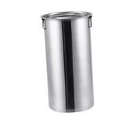 Jiuvaso Seau En Acier Inoxydable avec Couvercle, Seau à Lait Facile à Nettoyer avec Récipient de Rangement à Double Poignée, Seau à Glace pour Barbecue, Sorti, 22x40cm15L