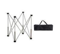 Jiuvaso Support Pliable Pieds Pliants Aluminium Table Pliante Hauteur Réglable Robuste Convient Au Bricolage Atelier Travail Du Bois Camping, 4 Pattes