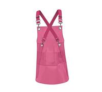 Jiuvaso Tablier, Tablier de Travail, Tablier de Grill En TPU avec Poches Lavables et Protection Résistante à L'huile pour Le Service En Cuisine et, Rouge