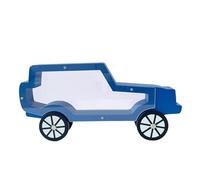 Jiuvaso Tirelire Bois Lettre Transparent Rangement Ornement Décoratif Créatif pour Enfants Fenêtre Acrylique Convient Chambre Salon Bureau Cadeau, Bleu