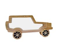Jiuvaso Tirelire Bois Lettre Transparent Rangement Ornement Décoratif Créatif pour Enfants Fenêtre Acrylique Convient Chambre Salon Bureau Cadeau, Non Peint
