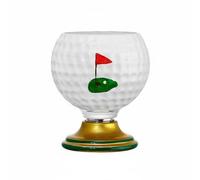 Jiuvaso Verre à Liqueur Verre à Whisky Gobelet à Bière Coupe à Spiritueux en Verre Cristallin sans Peint à la Main Forme Sphérique Base Ronde Facilitant Une, Golf