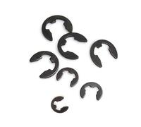jiuxinyun 10 pièces E Clip Circlip M10 noir en acier au carbone bague de retenue rondelle for fixation d'arbre