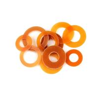 jiuxinyun Joint isolant/rondelle circulaire en bakélite, résistant aux hautes températures, 100/200 pièces, M2-M12(100pcs 12x20x0.5)