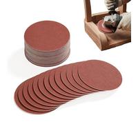 JIXLOUR Disques de Ponçage Autocollants (PSA) 150 mm (6 pouces) - Grains Variés P60, P80, P120, P180, P240, P320 - Lot de 30 Disques Abrasifs pour Ponceuses Stationnaires à Bande et à Disque TC-US 400