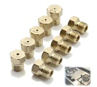 JIXLOUR Lot de 5 Gicleur Gaz Butane, Injecteur de Gaz Bouteille Kit de Conversion, Buse et Injecteur pour Gazinière, Brûleur Gaz avec Tailles 0,5/0,7/0,87/1,02