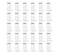 jiyun Étagère Murale Flottante en Acrylique pour Disque Vinyle - 30 Porte-Album Autocollant Transparent - Support Mural pour Vinyles