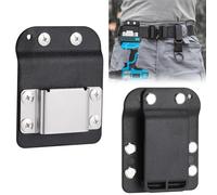 JIZZU Porte Outils Ceinture, Support à Outils Robuste pour Perceuse - Renfort par Rivets - Rangement Outils pour Perceuse sans Fil, Visseuse à Chocs, Cloueur, Mètre Ruban