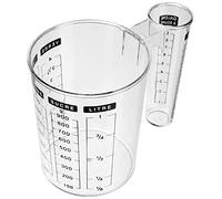 JJA Verre doseur 104025A double en plastique transparent