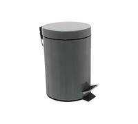JJA 105614 Poubelle Métal Gris 3 L