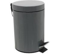 JJA Poubelle ronde 105614 métal 3 L gris