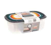 JJA Boîtes alimentaires 5FIVE — 6 boîtes rectangulaires multicolores