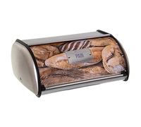 JJA 151219 Boîte à Pain en métal décorée 34 x 21 x 14 cm