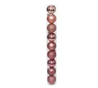 Jja 9 Boules de Noël Rose Gold 6 cm