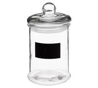 JJA Bocal en Verre 1.2L avec Sticker Noir