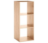 JJA Etagère en Panneaux de Particules 3 Cases Mix'n Modul 138907 L. 34,4 x P. 32 x H. 100,5 cm Bois