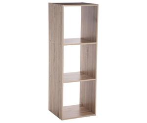 JJA Etagère en Panneaux de Particules 3 Cases Mix'n Modul 138907 L. 34,4 x P. 32 x H. 100,5 cm Bois