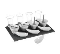 JJA JJ101973 Plateau Apéro Ardoise 17 Pièces