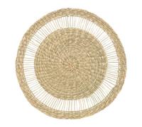 JJA Set DE Table Rond Osier Roseau TRESSÉ 38CM Nature