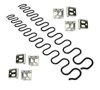JJDD Carkio Ressorts de rechange pour canapé 2 pièces de 50,8 cm avec 8 clips en S, 4,0 fils de diamètre Kit