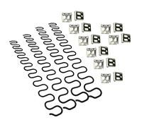 JJDD Carkio Ressorts de Rechange pour canapé 4 pièces 65 cm avec 16 Clips en S, 4,0 Fils de diamètre Kit de réparation de Ressorts de canapé pour siège de décoration intérieure de Meubles