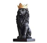 JJSPP Sculpture de lion abstraite en résine - Statue de lion - Décorations artisanales - Modèle Roi Lion - Accessoires de décoration d'intérieur - Cadeaux