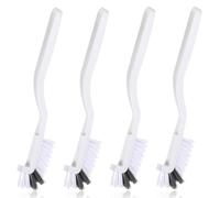 JJUNW Lot de 4 brosses à récurer de cuisine, brosse de nettoyage à angle droit, brosse à récurer à angle droit pour évier, vaisselle, casserole, poêle, bords et coins, pour le nettoyage des petites