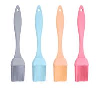 JJUNW Lot de 4 pinceaux en silicone - Pinceau à pâtisserie en silicone - Pinceau de cuisson - Petit pinceau à pâtisserie - Brosse à pâtisserie - Kit de pinceaux à pâtisserie pour grillades pâtisseries