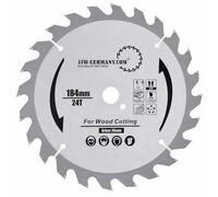 jjw-germany HW/HM Lame de scie circulaire 184 x 16 avec 24 dents alternèe pour Black&Decker Bosch Dewalt Skil et autre