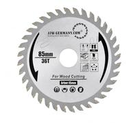 jjw-germany Lame de scie circulaire HM 85 x 1,5 x 15 dents = 36 WZ pour | Compatible avec Bosch GKS 12V-26 Makita HS301D WORX WX523 Parkside PHKSA 12 A2/B3