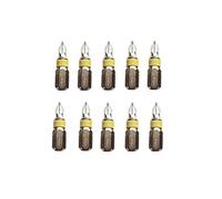 jjw Lot de 10 Allemagne Croix fente Embouts Pozidriv PZ 0 x 25 mm professionnelle en acier spécial résistant aux chocs, nickelé